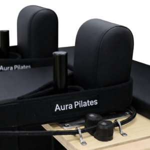 foldable oak wood pilates reformer | training pack