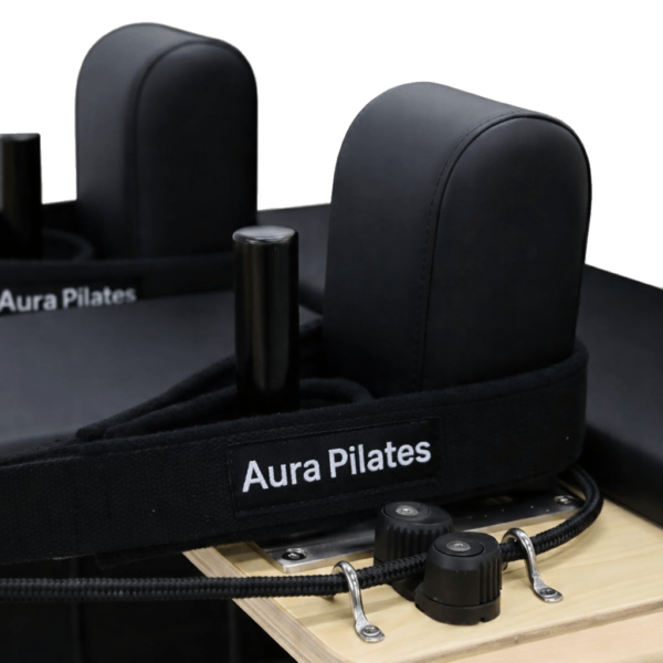 foldable oak wood pilates reformer | training pack