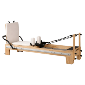 pilates reformer oak wood | harmonia blush pink
