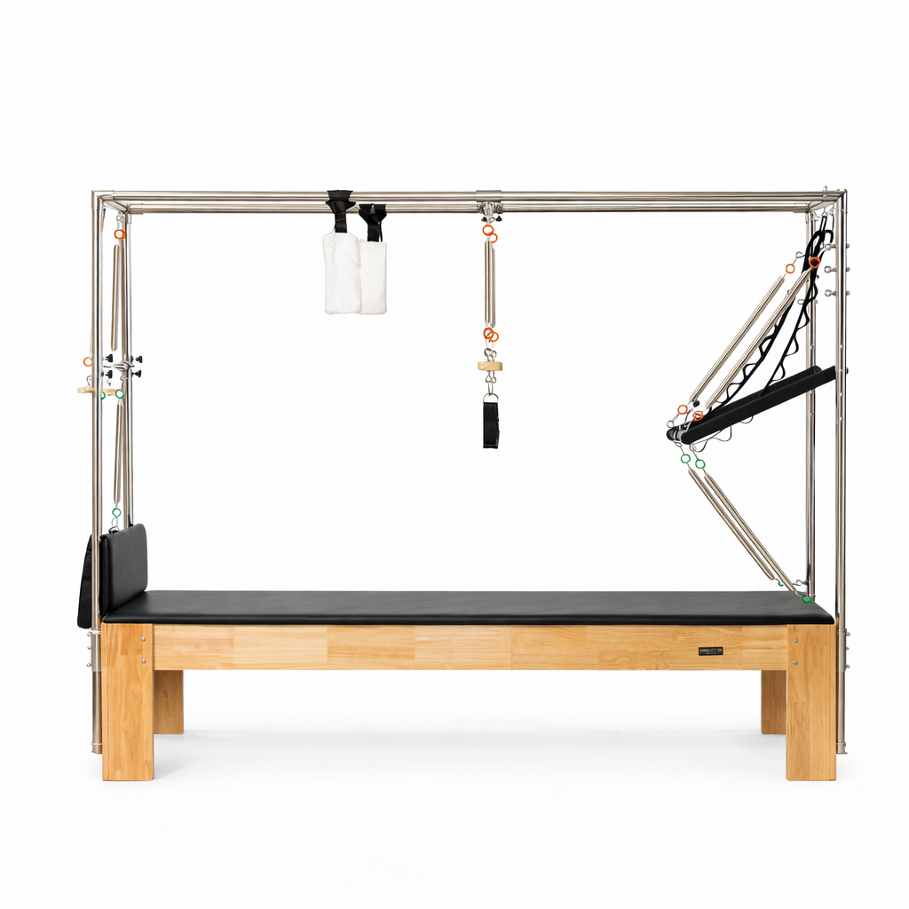 pilates cadillac with trapeze maple wood
