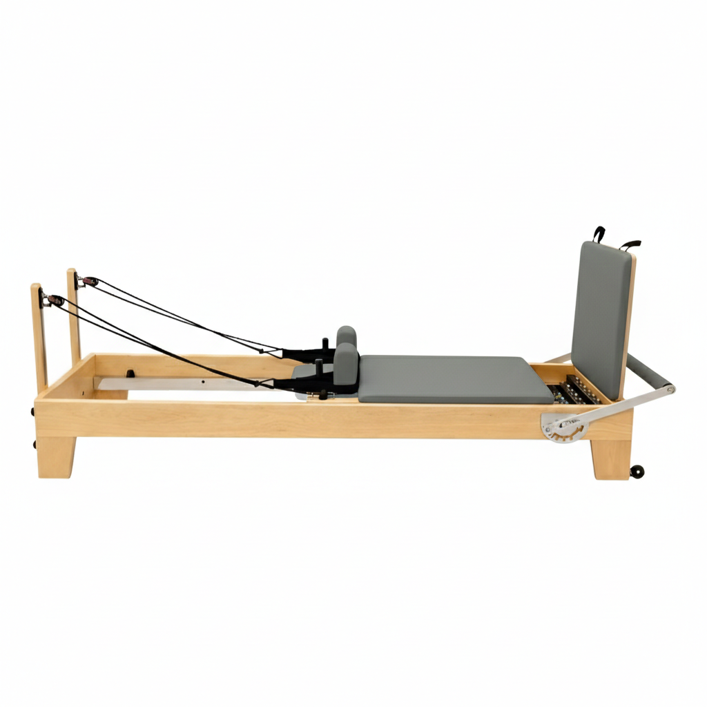 pilates reformer maple wood | harmonia blush pink