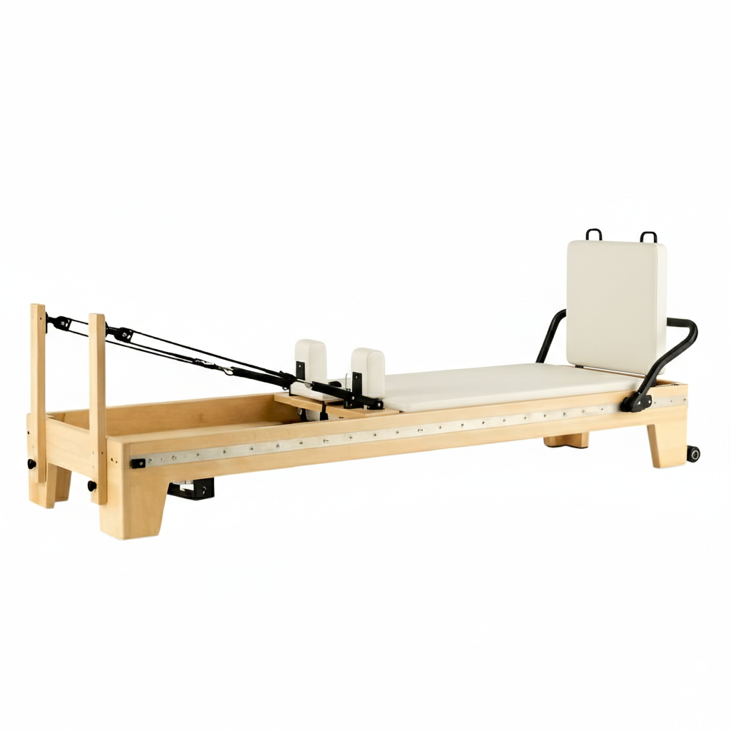 pilates reformer maple wood | signature blush pink