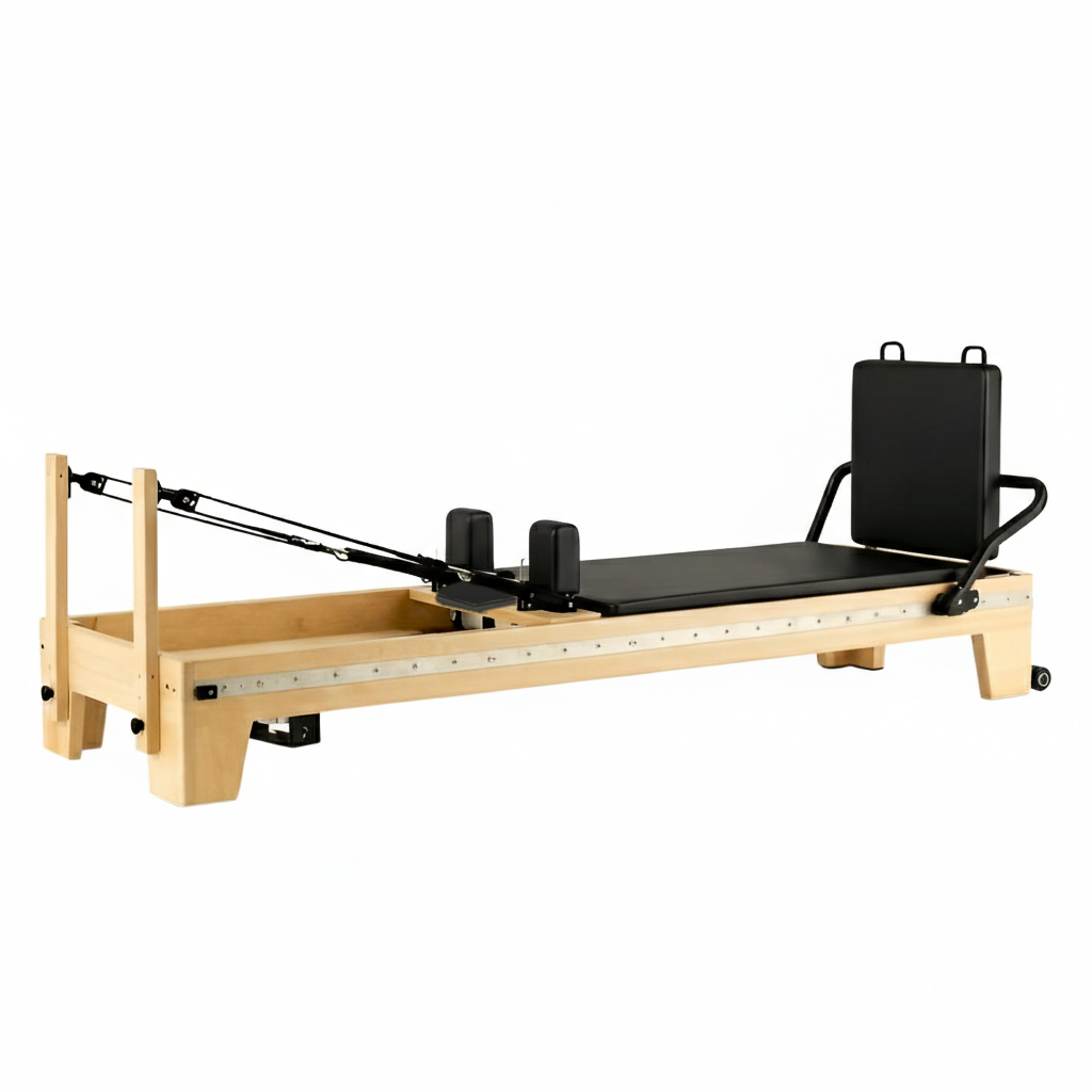 pilates reformer maple wood | signature black