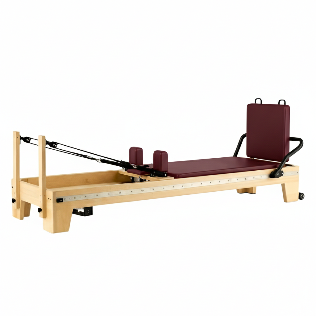 pilates reformer maple wood | signature blush pink