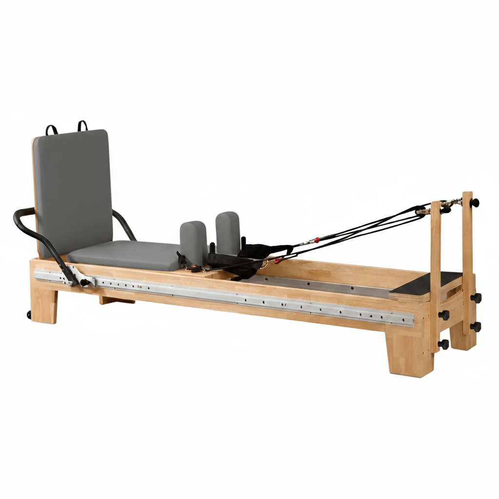 pilates reformer oak wood | harmonia blush pink