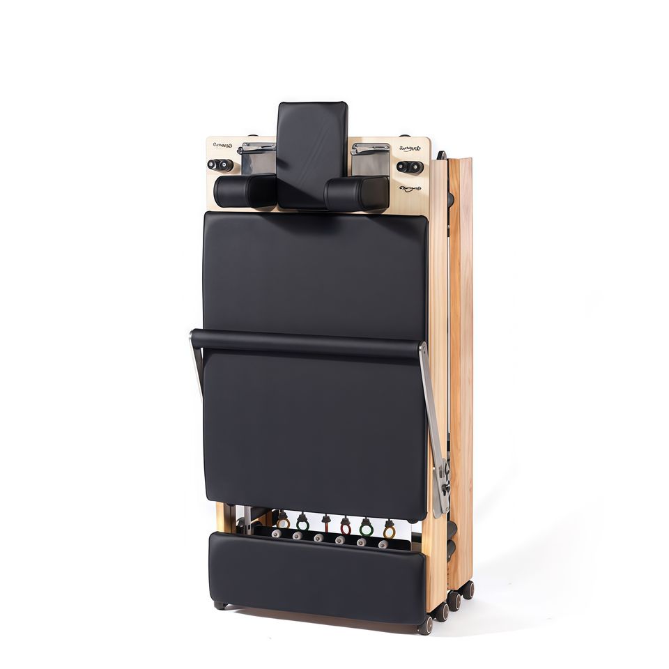 pilates reformer folding oak wood | essentia