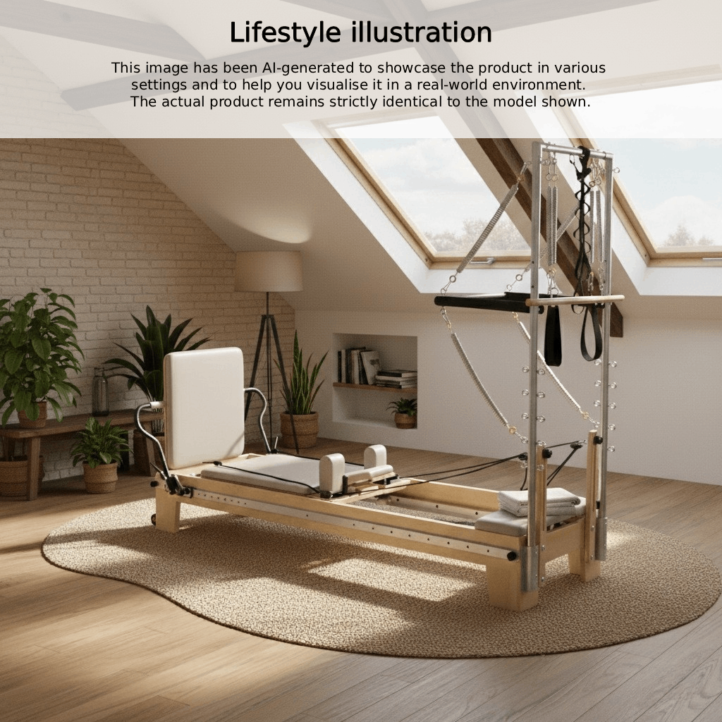pilates reformer oak wood tower module | harmonia