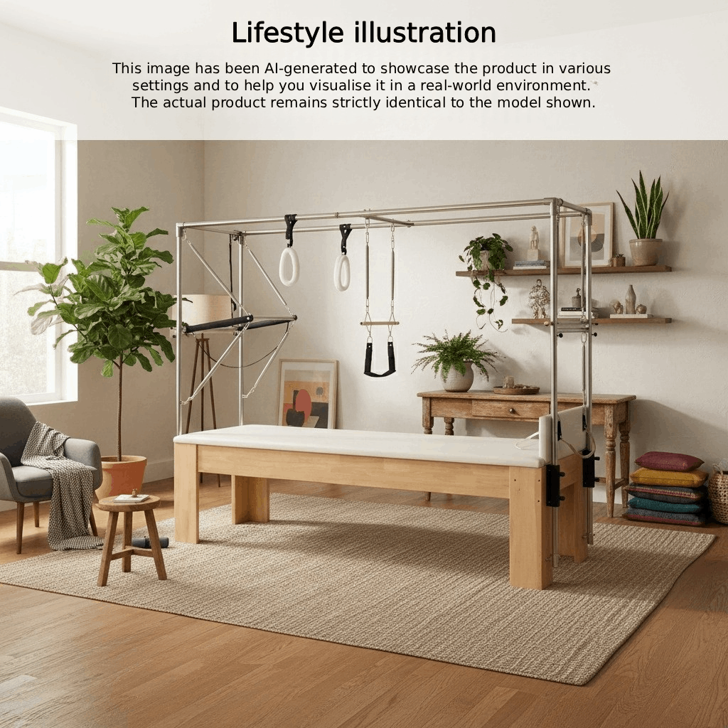 pilates cadillac with trapeze maple wood | harmonia