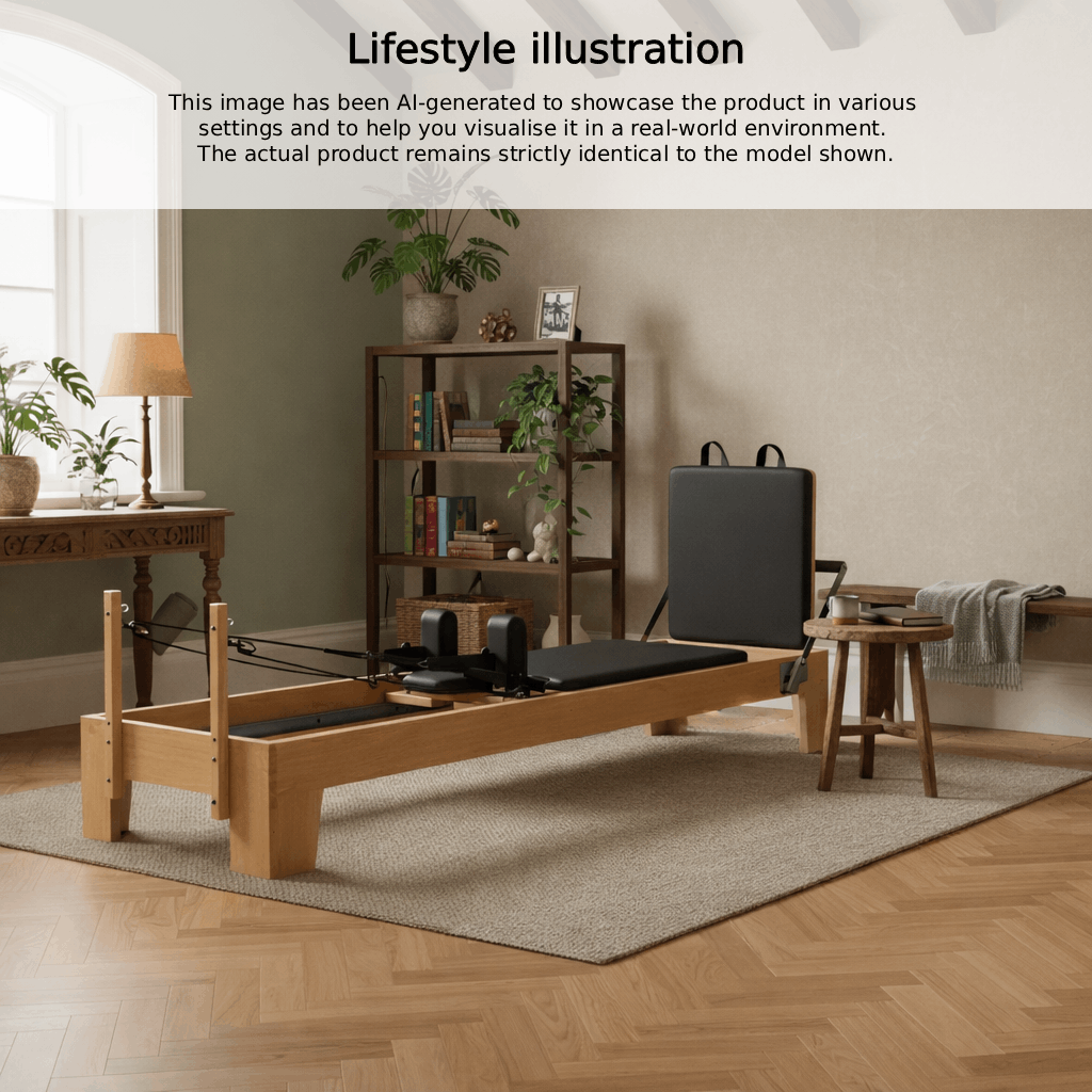pilates reformer oak wood | essentia