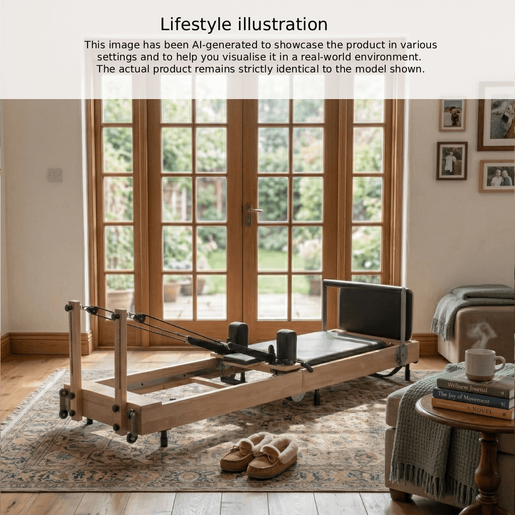 pilates reformer folding oak wood | harmonia