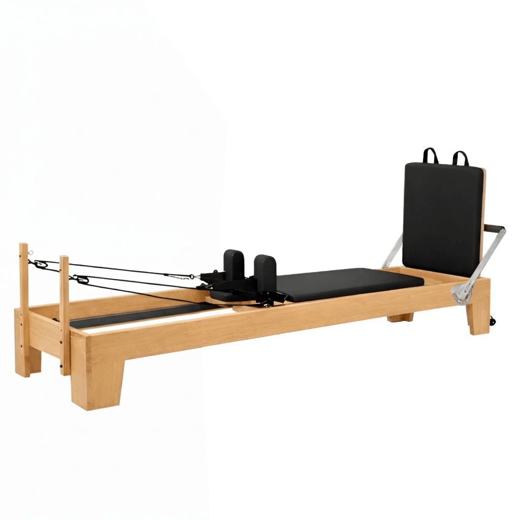 pilates reformer oak wood | essentia black