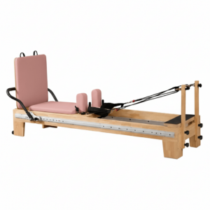 pilates reformer oak wood | harmonia blush pink