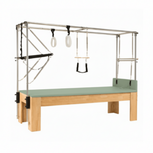 pilates cadillac with trapeze maple wood | harmonia soft sage