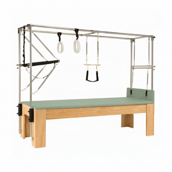 pilates cadillac with trapeze maple wood | harmonia soft sage