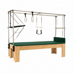 pilates cadillac with trapeze maple wood | harmonia blush pink