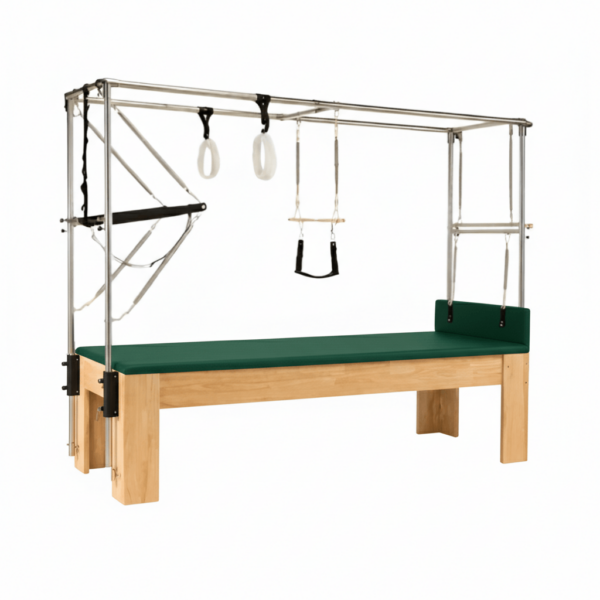 pilates cadillac with trapeze maple wood | harmonia blush pink