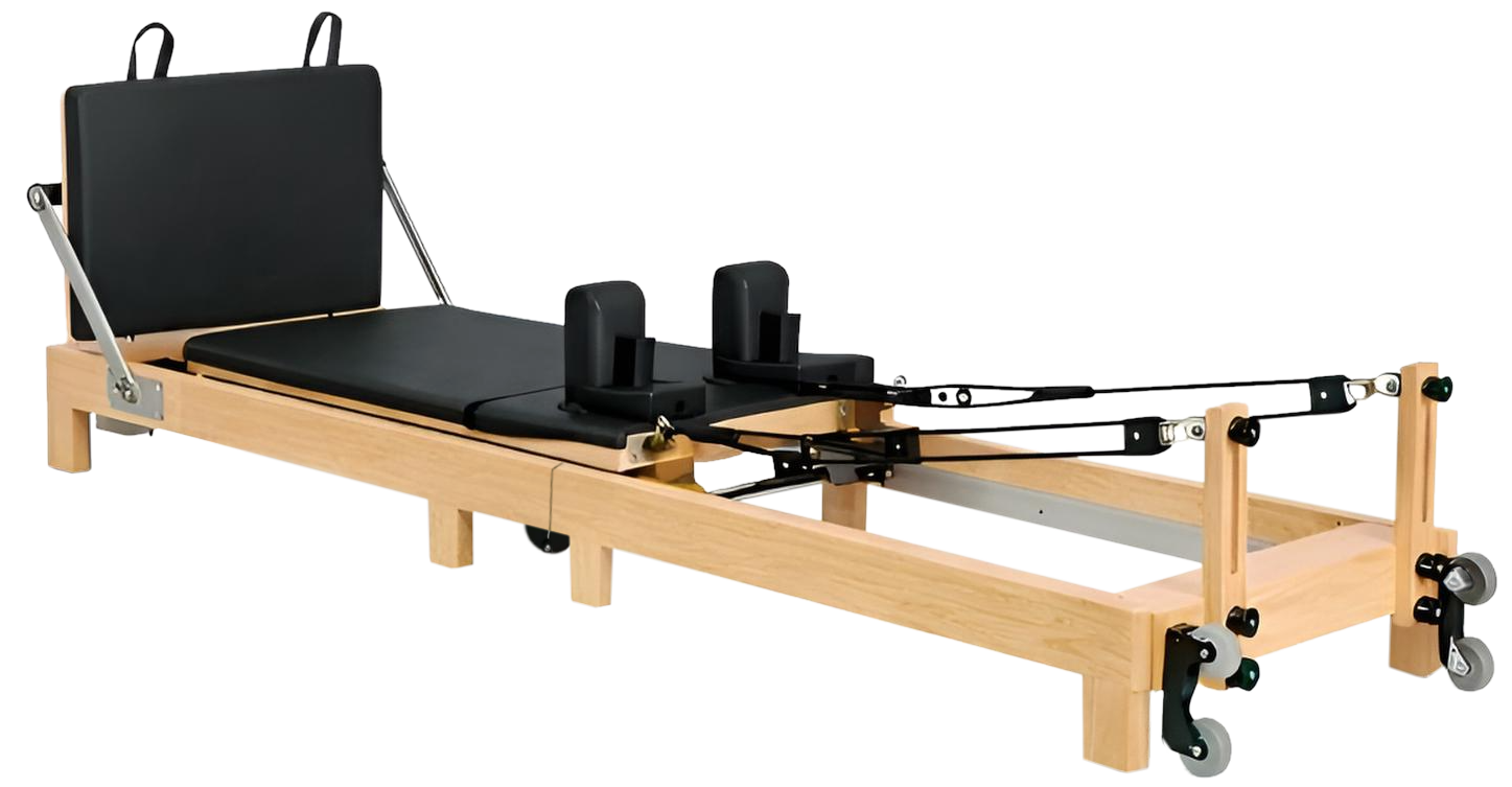 Folding Oak Pilates Reformer